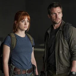 Mary Elizabeth Winstead as Ellen Ripley and Henry Cavill as Dwayne Hicks, both in Aliens Remake directed by Denis Villenueve.