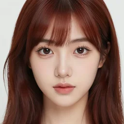 portrait anime girl cute - fine - face, brown - red - hair pretty face, realistic shaded perfect face, fine details. anime. realistic shaded lighting