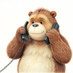 the heffalump talking on a cell phone, conversation, detailed, color pencil art, trending on artstation