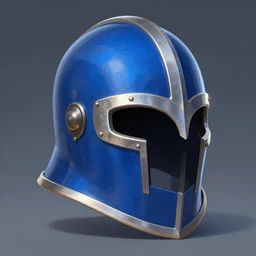 Beautiful Blue Armet Helmet, rpg, digital art, Runescape, trending on ArtStation
