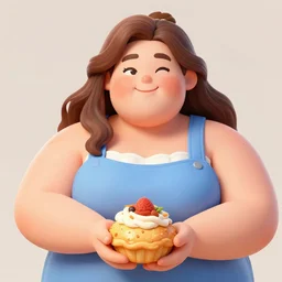 the plus-size Goddess of Baked Goods, detailed digital art, trending on Artstation