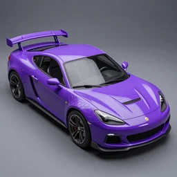 a purple sports car shaped like a horshoe crab, ribs, scales, plates, octane engine, hd