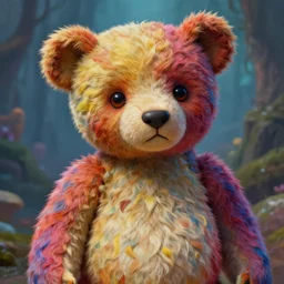 teddy bears painted by Van der Weyden, vivid colors, high details, cinematic, 8k resolution, beautiful detailed, photorealistic, digital painting, artstation, concept art, smooth, sharp focus, illustration, fantasy background, artstation trending, octane render, unreal engine