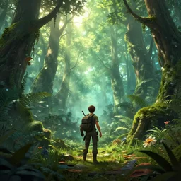 fallout 3 in the style of ori and the blind forest