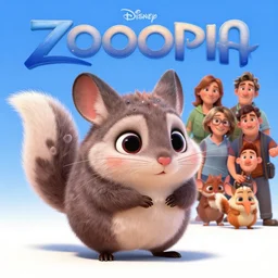 promotional art, very cute disney pixar chinchilla, detailed fur, concept artwork, 3 d render official art, promotional art, by ilya kuvshinov katsuhiro villeneuve, jeremy lipkin and michael garmash and rob rey, disney pixar zootopia