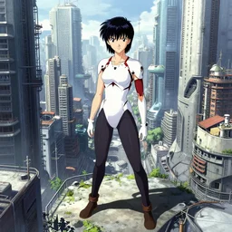 futuristic slum city, tekkonkinkreet, ghost in the shell, akira, favela,