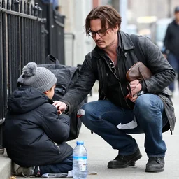 johnny depp helping homeless people out