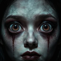 a horror beyond my comprehension staring at me, centimeters away from my face, with massive, uncanny eyes