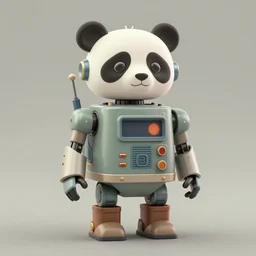 ( ( ( ( ( 1 9 5 0 s retro future robot android panda. muted colors. ) ) ) ) ) by jean - baptiste monge!!!!!!!!!!!!!!!!!!!!!!!!!!!!!!