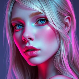 beautiful blonde, young woman, detailed gorgeous face, vaporwave aesthetic, synthwave, colorful, psychedelic, artstation, concept art, smooth, extremely sharp detail, finely tuned detail, ultra high definition, 8 k, unreal engine 5, ultra sharp focus, illustration, art by artgerm and greg rutkowski and alphonse mucha wlop, loish, ilya kuvshinov