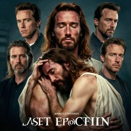 masterpiece concept art, arnold schwarzenegger as jesus christ in last temptation of christ, emotional, cinematic moody colors, realistic shaded lighting poster by ilya kuvshinov, magali villeneuve, artgerm, jeremy lipkin and michael garmash and rob rey