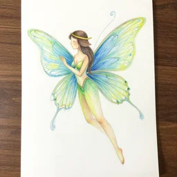 a fairy drawing. organic