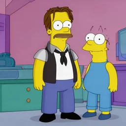 johnny depp reimagined in simpsons style