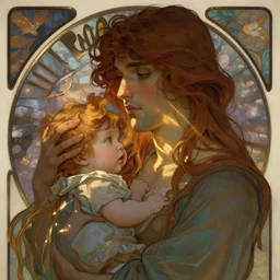 the Birth of Sam Hyde, portrait art by alphonse mucha and greg rutkowski, highly detailed, digital painting, concept art, illustration, dim lighting with twilight rays of sunlight, trending on artstation, very detailed, smooth, sharp focus, octane render, close up