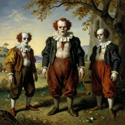The performers of Tod Brownings movie Freaks as painted by Hieronymus Bosch