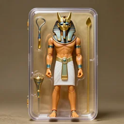 ancient egyptian deity osiris as an action figure