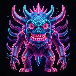 ancient neon monster portrait, intricate artwork by josan gonzalez, artgerm, h. r. giger, kilian eng, very coherent artwork, cinematic, hyper realism, vibrant, octane render, unreal engine, 8 k, high contrast, higly detailed black ink outline, super high definition,