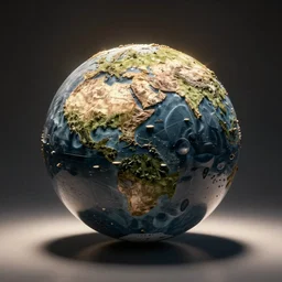 AI generated image of an AI generated image of a sphere