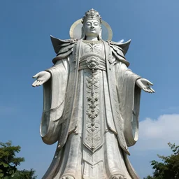 a hundred feet tall ai god