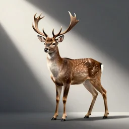 female deer in profile concept art