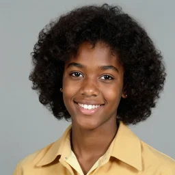 yearbook photo of a beautiful black teen in 1979