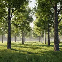 a beautiful surreal serene landscape with trees, by jean delville, by edmund dulac, by jean giraud, by ellen jewett, landscape photography composition, vivid colors, octane render, redshift render