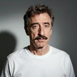 a young Woody Allen with Frank Zappa\'s mustache, easy, famous, glossy, bizarrrrre, Woody Allen