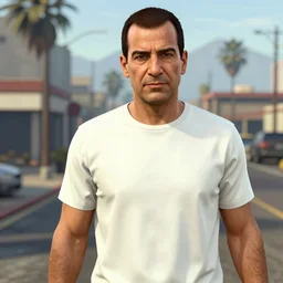 Mark Margolis aka Hector Salamanca from Better Call Saul as a GTA character portrait, Grand Theft Auto, GTA cover art
