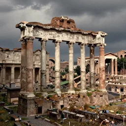 the roman forum by giovanni battista piranesi