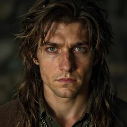 a highly detailed full - size comic book style fantasy portrait of a hobbit with piercing eyes, extremely moody lighting, hyperrealistic, deviantart, rpg portrait, ambient light, dynamic lighting, art by artgerm and frank frazetta and alex horley and alphonse mucha