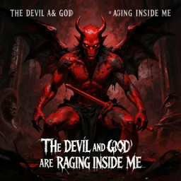 the devil and god are raging inside me album cover