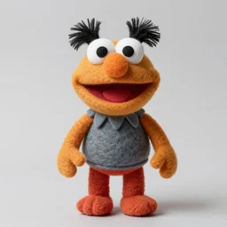mikky ekko as a muppet, plush doll, felt