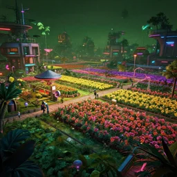 cyberpunk farm