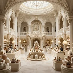 fantasy market interior, intricate, elegant, highly detailed, john park, craig mullins, sparth, ruan jia, jeffrey catherine jones