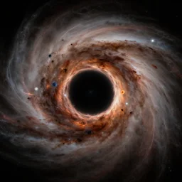photograph of a Blackhole, astrophotography, NASA, 4K, Detailed, HDR