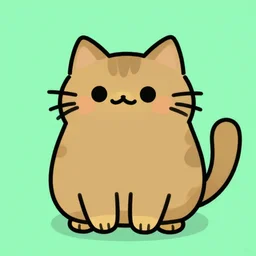 Pusheen the cat as a pokemon illustration
