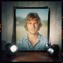 kodak portra 4 0 0, wetplate, flashlight, 8 5 mm carl zeiss, blueberry, award - winning colour portrait by britt marling : a sunlit 1 9 6 0 s stone cold steve austin, quadratic quadratic picture frames, haze, wallpaper, fog