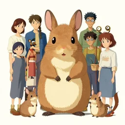 maximalist enchanting rodent, trending on pixiv fanbox, painted by makoto shinkai takashi takeuchi studio ghibli, akihiko yoshida, yoshitaka amano, wangechi mutu, clean cel shaded vector art. shutterstock. behance hd by lois van baarle, artgerm, helen huang, rossdraws, illustration