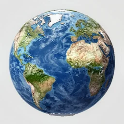 earth representation with lands and seas are reversed, very refined and detailed rendering, 8 k