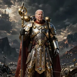 Joe Biden Warhammer 40k Emperor