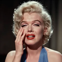 the last known picture of marilyn monroe, she's crying