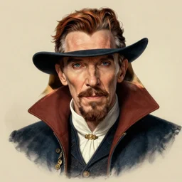 a highly detailed presedential portrait of stephen strange, james gurney, james jean