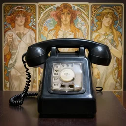 attack of the mutant telephones, highly detailed, photorealistic, diffuse lighting, hdrp, artstation, unreal 5, smooth, sharp focus, art by john collier, albert aublet, krenz cushart, artem demura, alphonse mucha