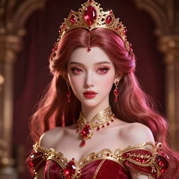wonderful princess of ruby with fair skin, ornate 8 k gorgeous intricate detailed, accent lighting, dramatic light, octane render