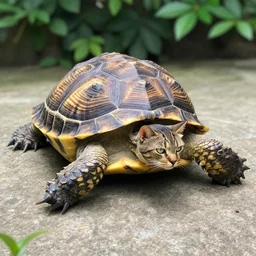 half turtle half cat