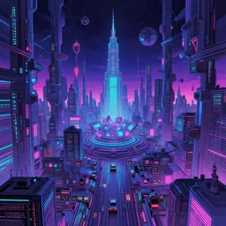 digital painting, trending on pixiv, cyberworld, 2 0 0 0 s, retro, intricate scenery, y 2 k, unknown