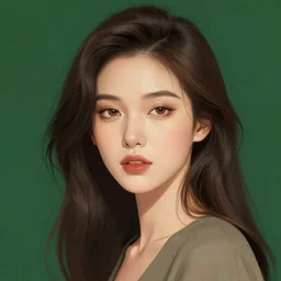 woman, face portrait, lush, polished, stylish and minimal, wlop, artstation, digital art