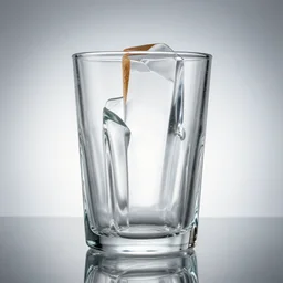 bread made of clear glass, modern art