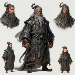 epic grizzled dark skinned wizard by yanjun cheng and maria kreyn, artstation, pinterest, concept art, unique, hyper detailed, anamorphic, film lut