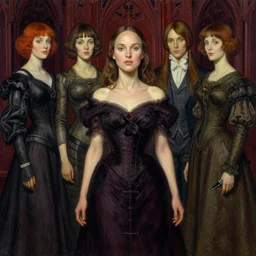 realistic detailed painting of Natalie Portman by yoshitaka amano david mack and rebecca guay and arthur rackham and james jean, Neo-Gothic, gothic, rich deep colors